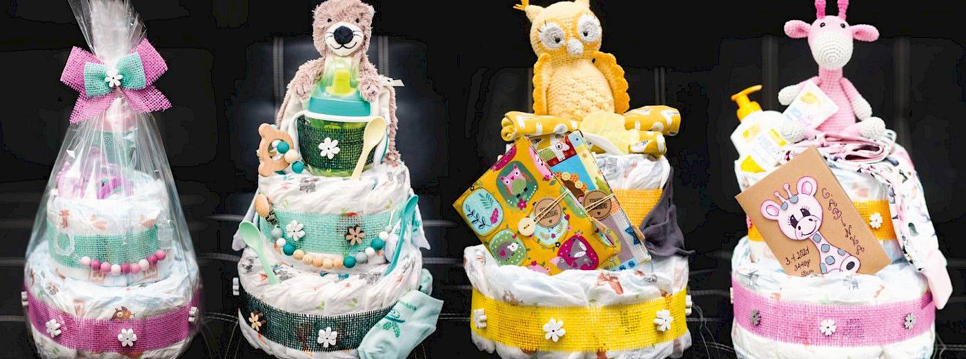 Plenkový dort: Originální dárek k&nbsp;narození miminka